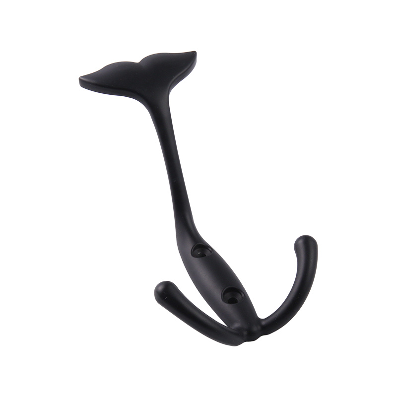 Y109 Fishtail Zinc Alloy Double Hook frakke og hatkrog