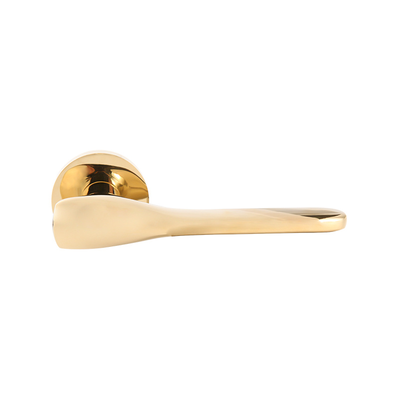 1732 Fransk lys Luksus PVD Bright Gold Split Door Lock