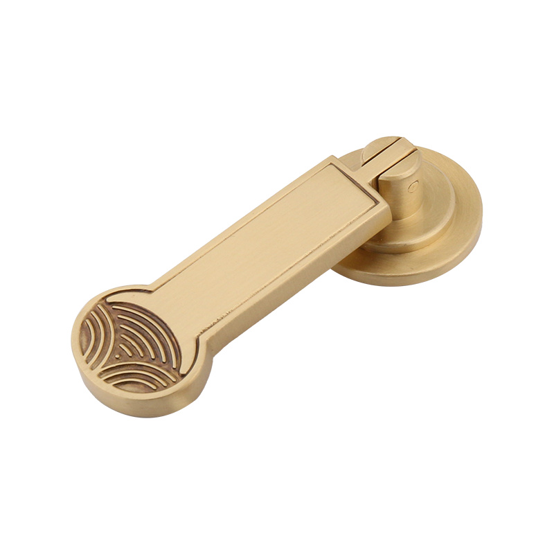 8259 Ny kinesisk stil Brass Single Hole Cabinet skuffe Garderobe Lille håndtag