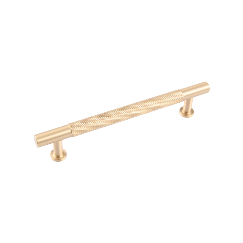 9591 Nordic Simple Light Luxury All Copper Cabinet Garderobe Langt håndtag